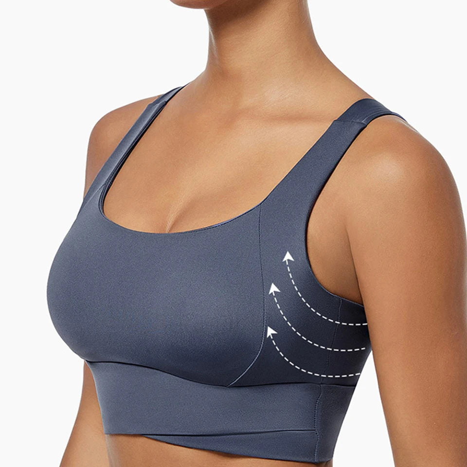 High Impact Sports Bras for Women High Support Padded Sports Bra Workout Fitness Crop Top for Women Racerback Bra for Yoga