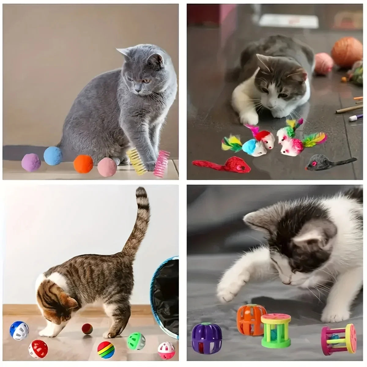 Mixed Pack Multi-Cat Toy Bundle