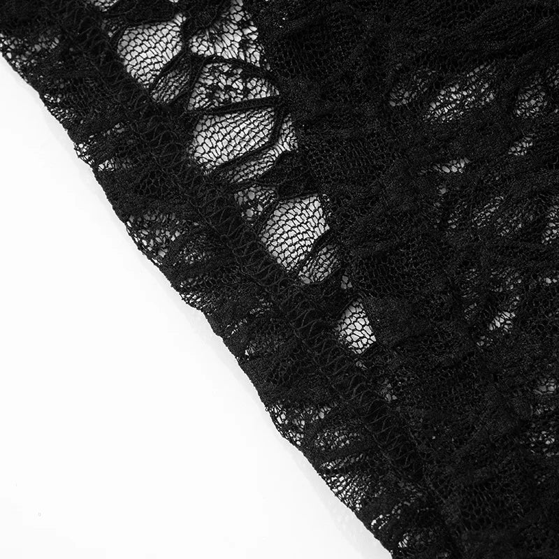 Lace Mesh Backless Summer Jumpsuit