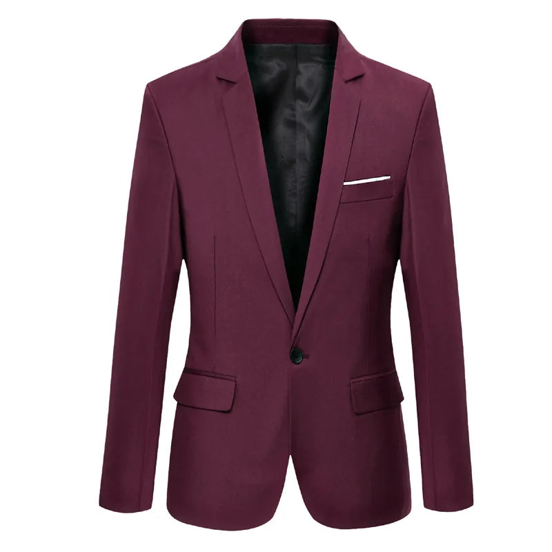 Slim Fit Formal Business Blazer