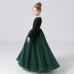 Classic Girls Chiffon Ball Gown