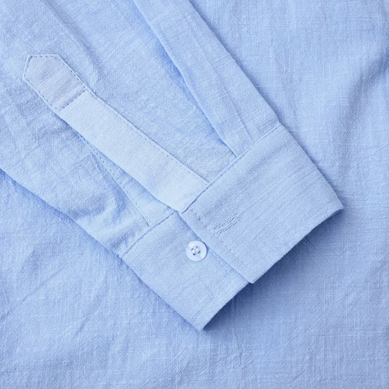 Button Mock Neck Long Sleeve Top