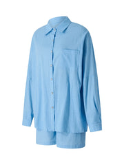 Velvet Shirt & Short Set