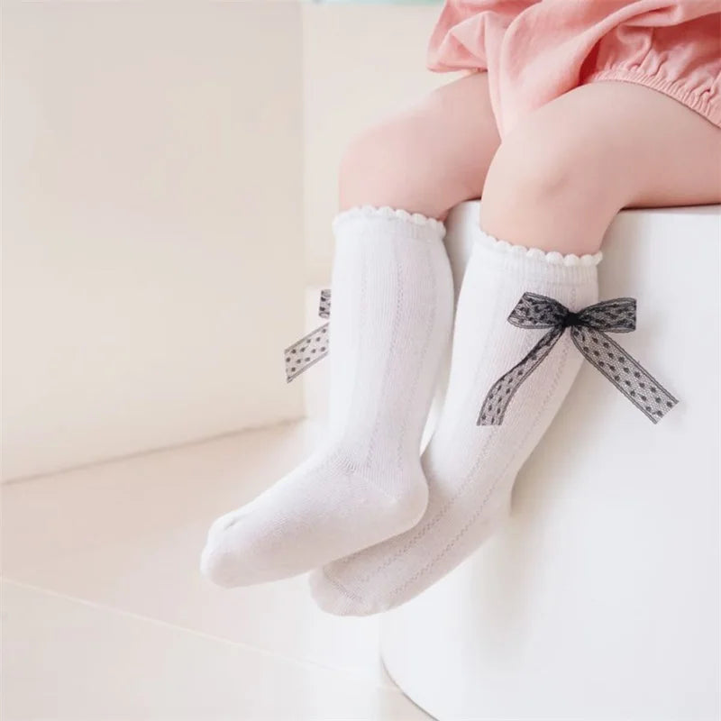 Princess Lace Bow Baby Socks