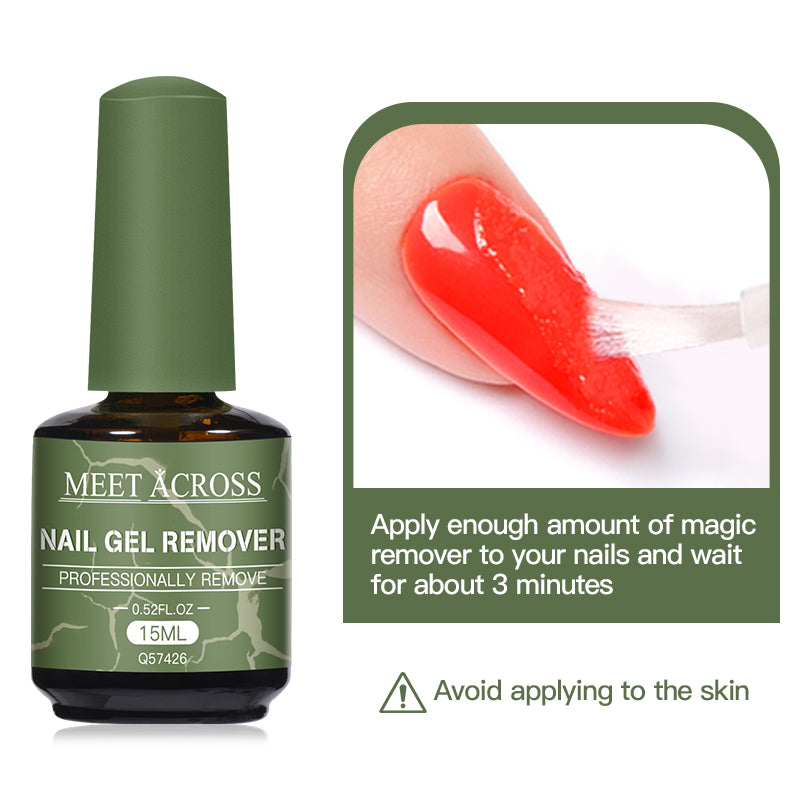 15ML Remover Gel 3-5 Mins Fast Remover Magic Nail Gel Remover Polish Clean Degreasr Soak Off UV LED Vernis Nail Art Manicure
