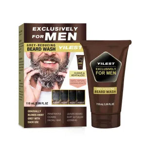 Beard Lotion Foam Rich Deep Cleaning Nourish Beard Remove Dirt Excess Grease Men Soft Beard Healthy Shine Strengthen Beard Roots