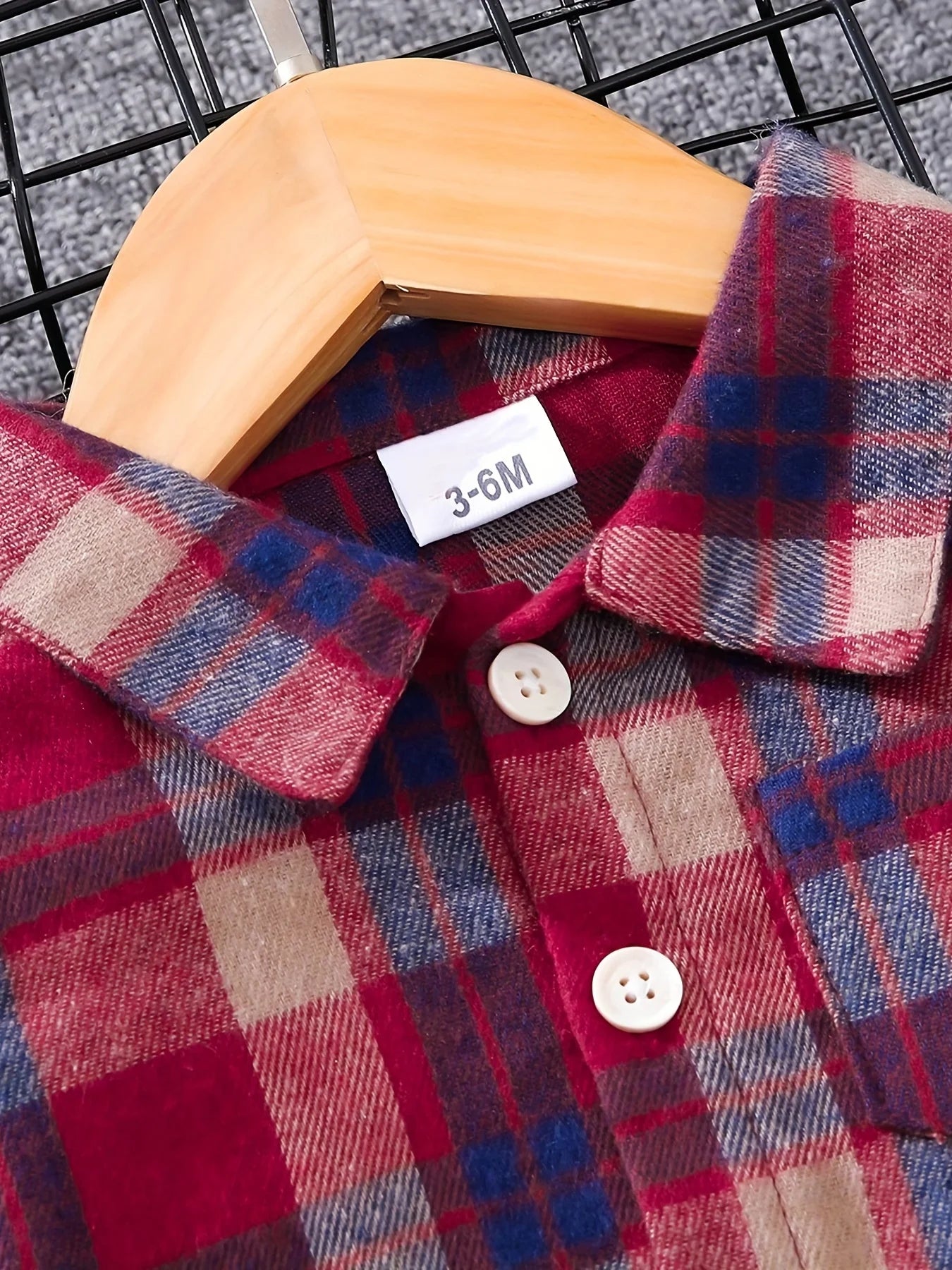 Tartan Polo Denim Outfit Set
