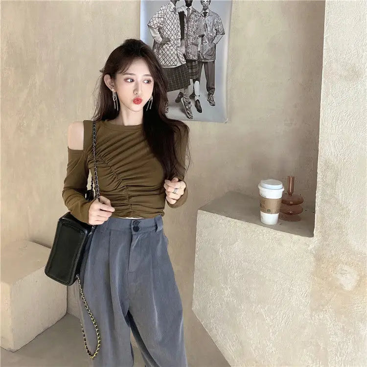 Slim Hollow Detail Tee Women