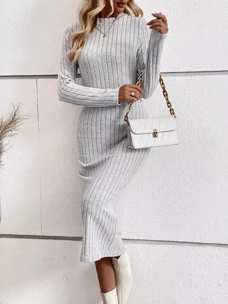 Winter Elegance Slim Fit Dress
