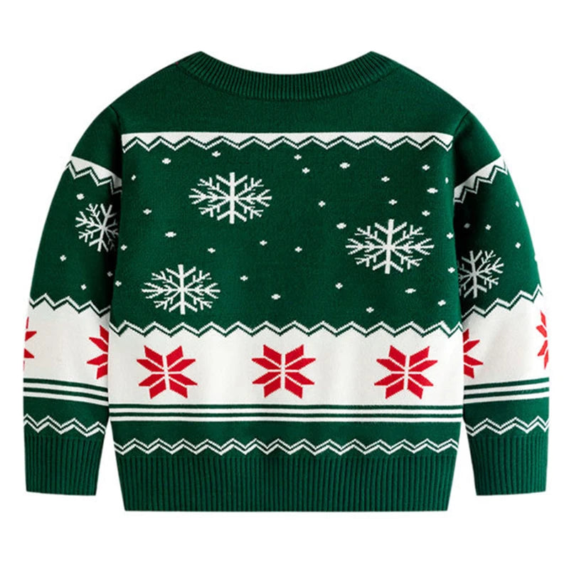 Winter Cartoon Knit Kids Pullover Sweater