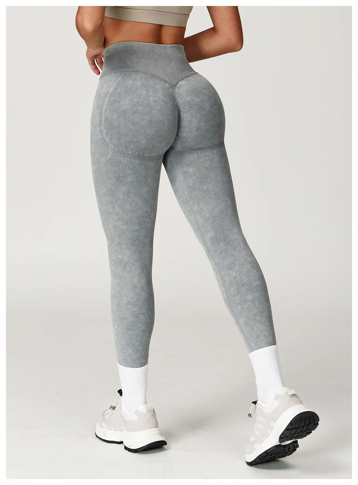 Solid Color Women Yoga Pants High Waist Stretch Gym Leggings Fitness Running Trousers