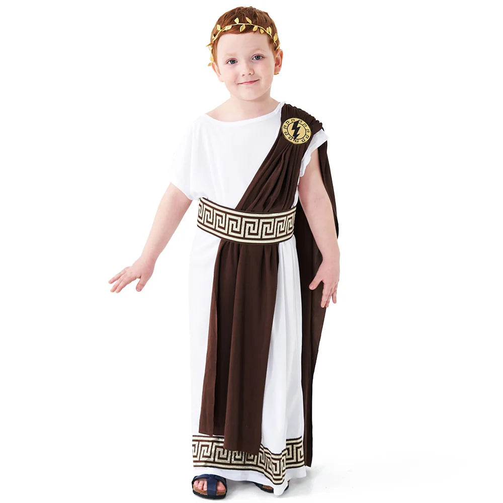 Roman Toga Kids Costume Set