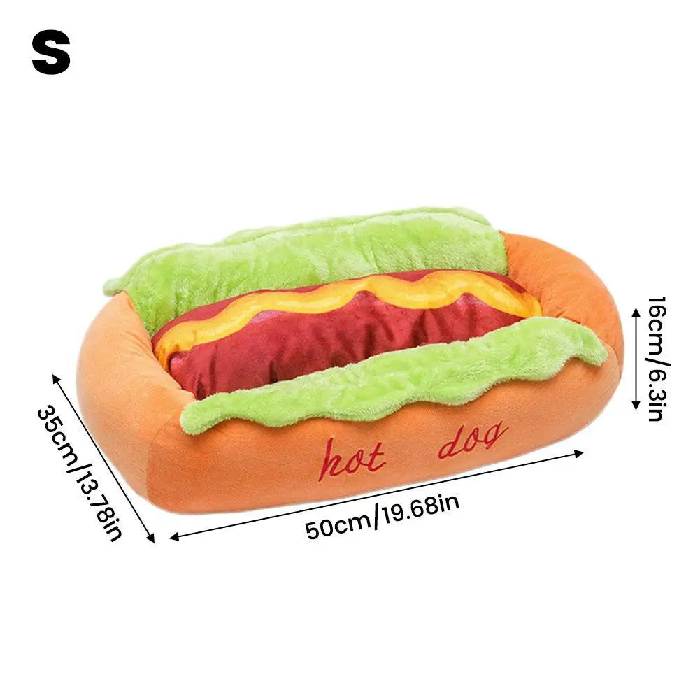 2026 New Hot Dog Pet Bed For Dachshund Cats Puppies Small Pets Plush Removable Washable Pet Beds Soft Corduroy Non-Slip Bottom