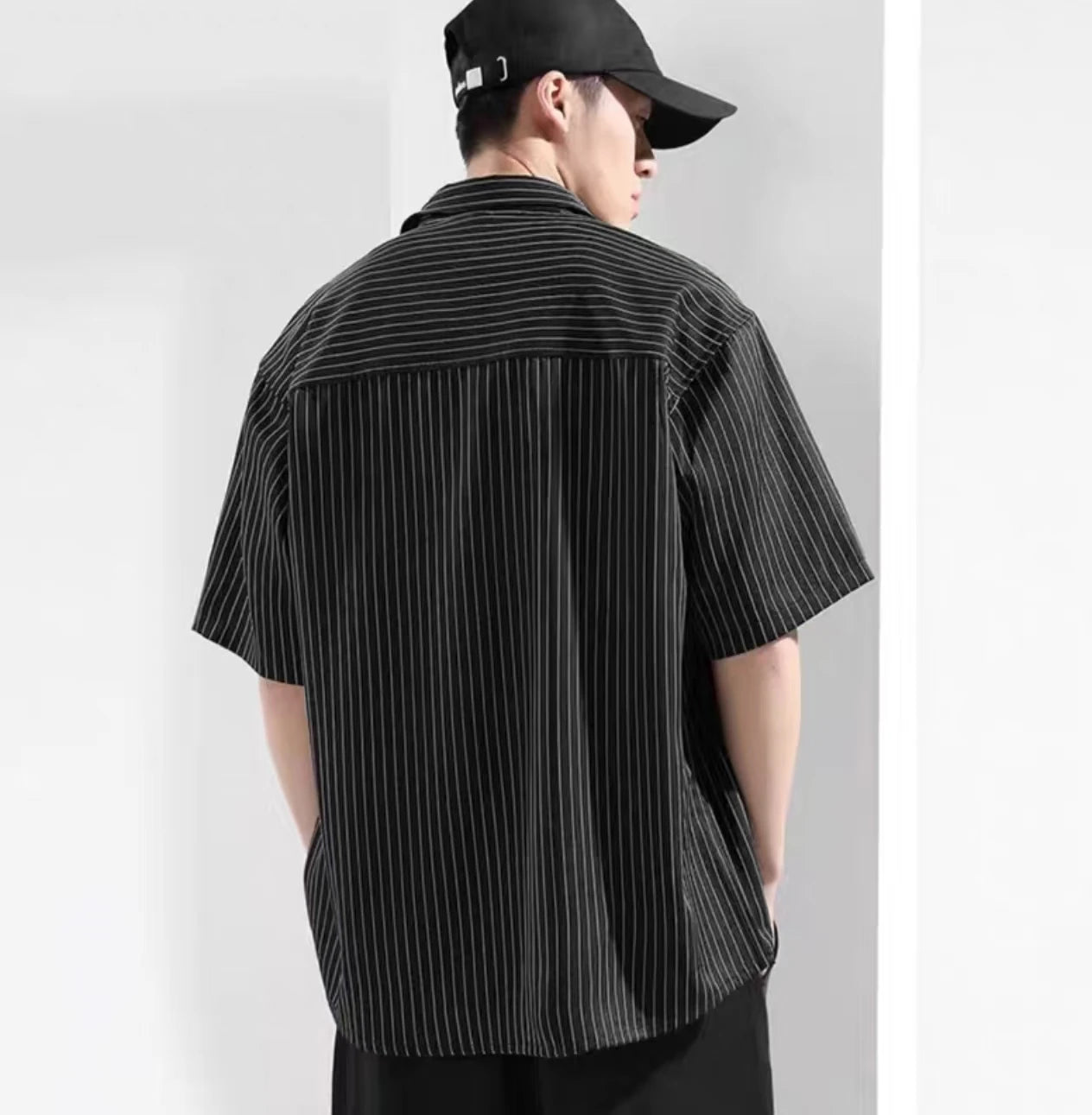 Classic Striped Summer Shirt Men