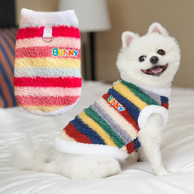 Pet Dog Clothes Soft Warm Fleece Dogs Jumpsuits Pet Clothing for Small Dogs Puppy Cats Clothes Chihuahua Yorkshire Costume Coat