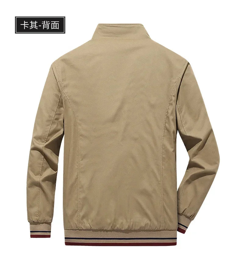 Reversible Slim Stand Collar Jacket