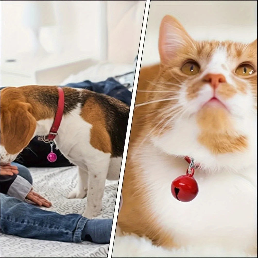 10 Pet Collar Bells, Suitable for Both Cats and Dogs, Multifunctional Accessories with Safety Buckle, Stylish and Safe Pet Accessories, Fashionable Cat Accessories, a Must-Have for Pets