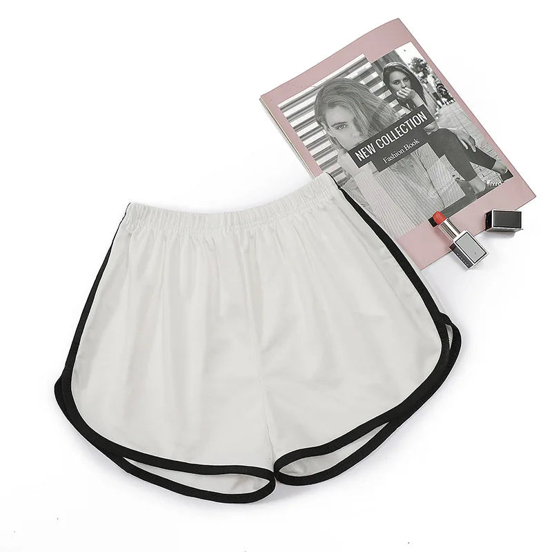 Women yoga Shorts Summer Outer Wear Mid-Waist Casual Loose Straight Pants Lady Stylish Thin Breathable Wide Leg Gym Short Pants