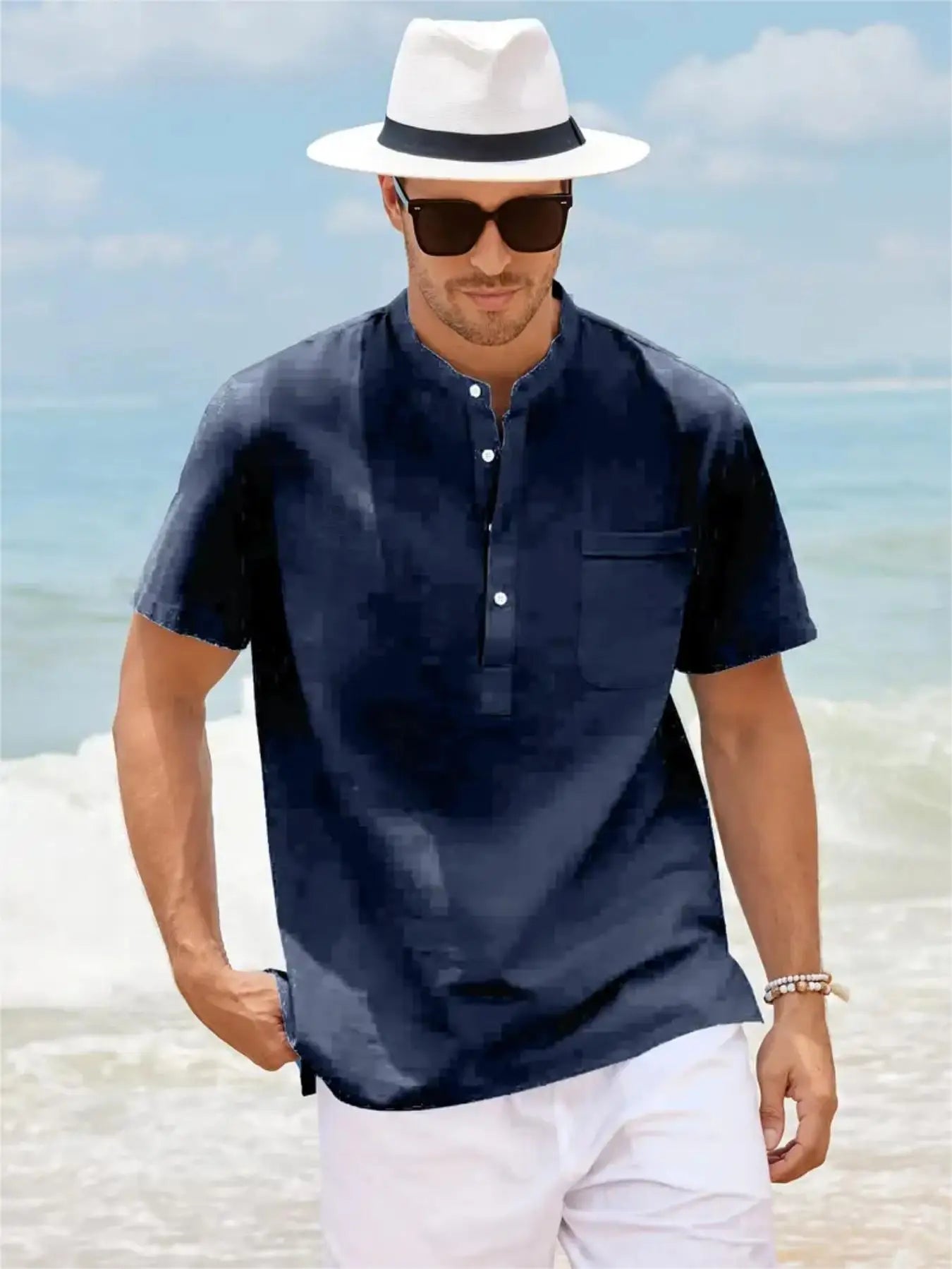 Linen Pocket Summer Shirt