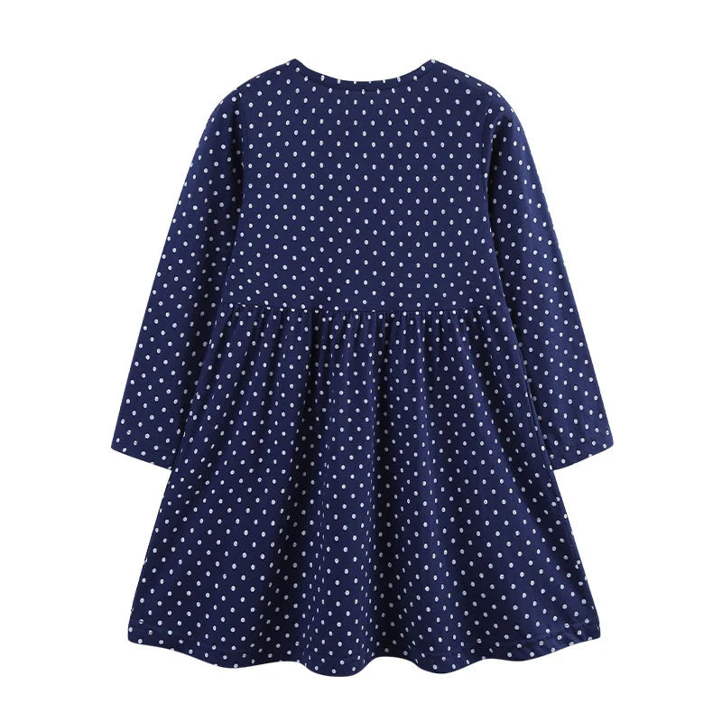 Butterfly Polka Princess Girls Dress