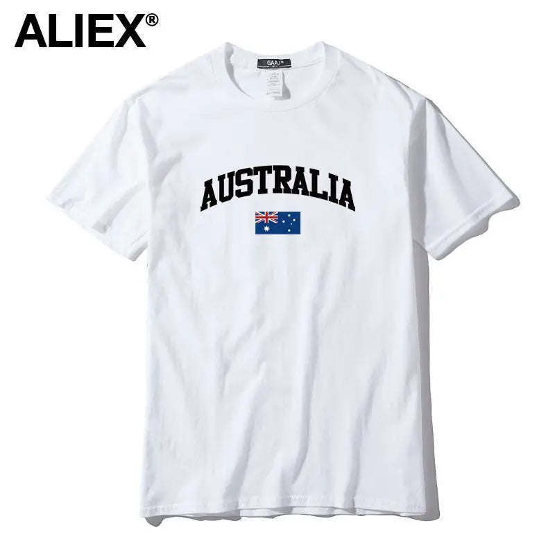 Australia Flag Cotton Graphic Tee