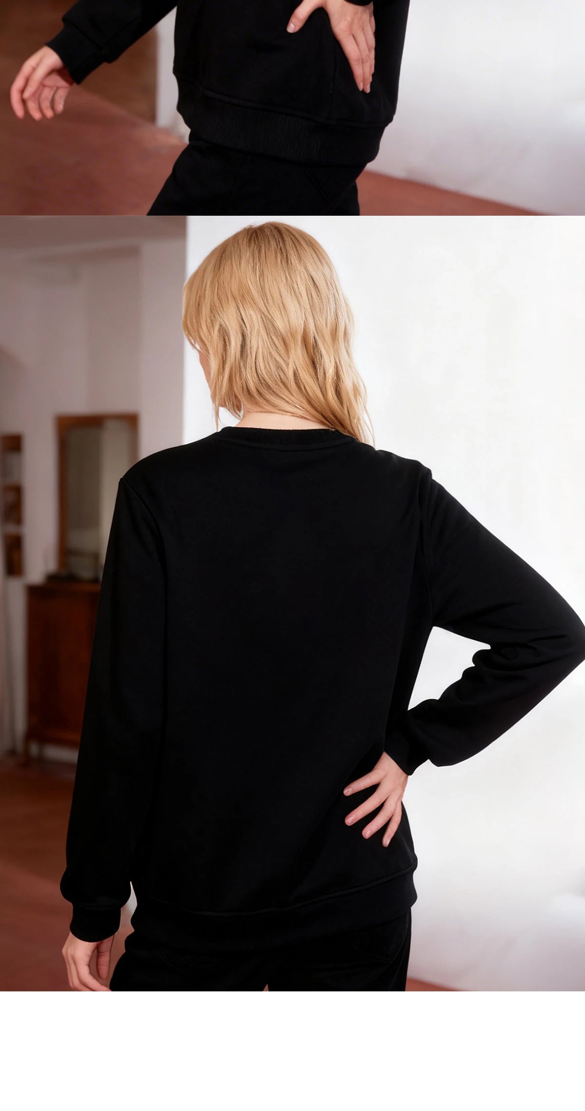 Beaded Casual Pullover Sweatshirt Women