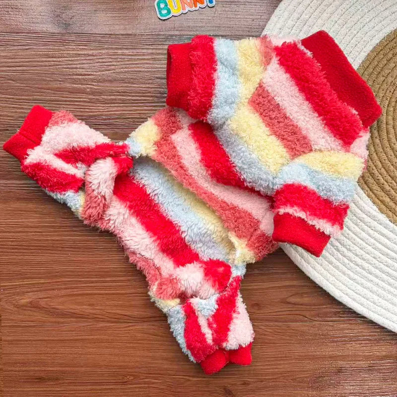 Pet Dog Clothes Soft Warm Fleece Dogs Jumpsuits Pet Clothing for Small Dogs Puppy Cats Clothes Chihuahua Yorkshire Costume Coat