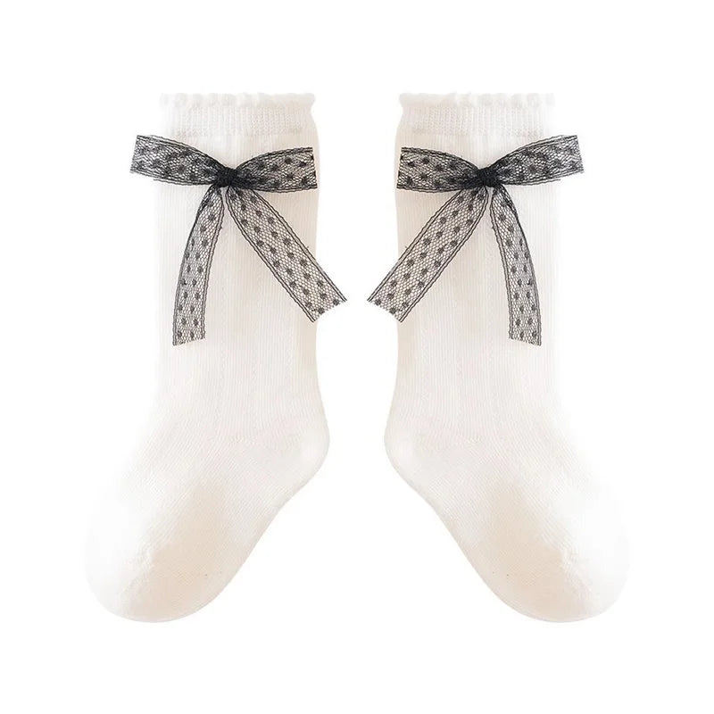 Princess Lace Bow Baby Socks