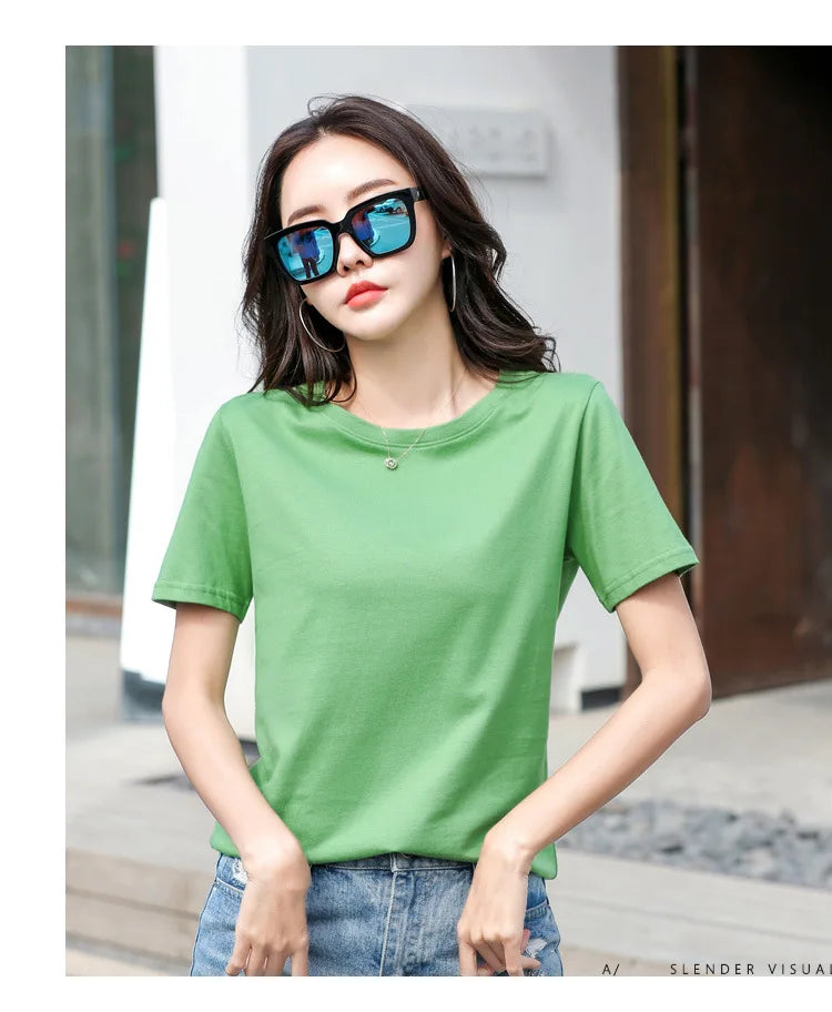 Pure Cotton Casual Loose Tee