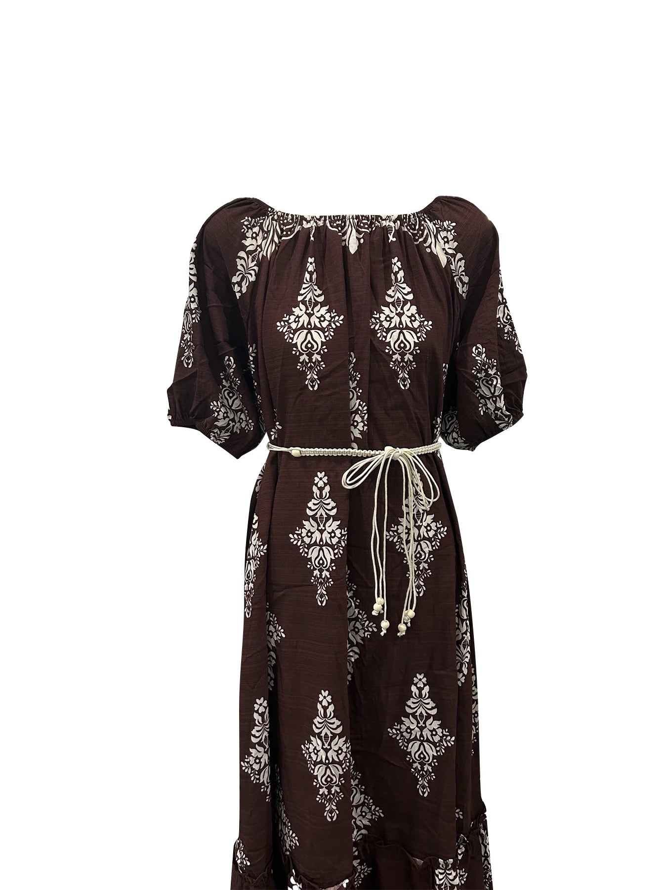 Women's Summer Dresses Casual Short Sleeve Crewneck Dress
