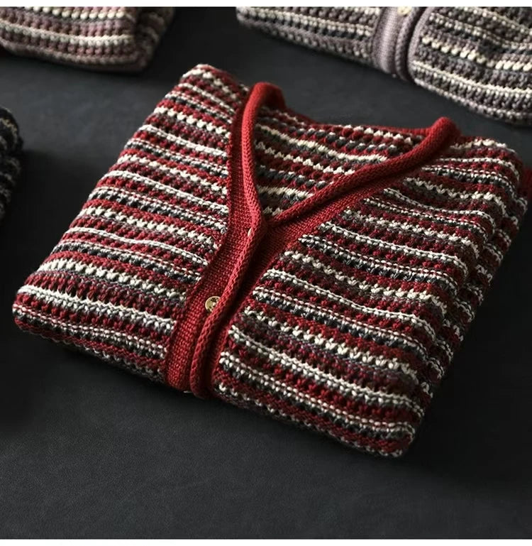 Loose Knit Winter Cardigan Sweater