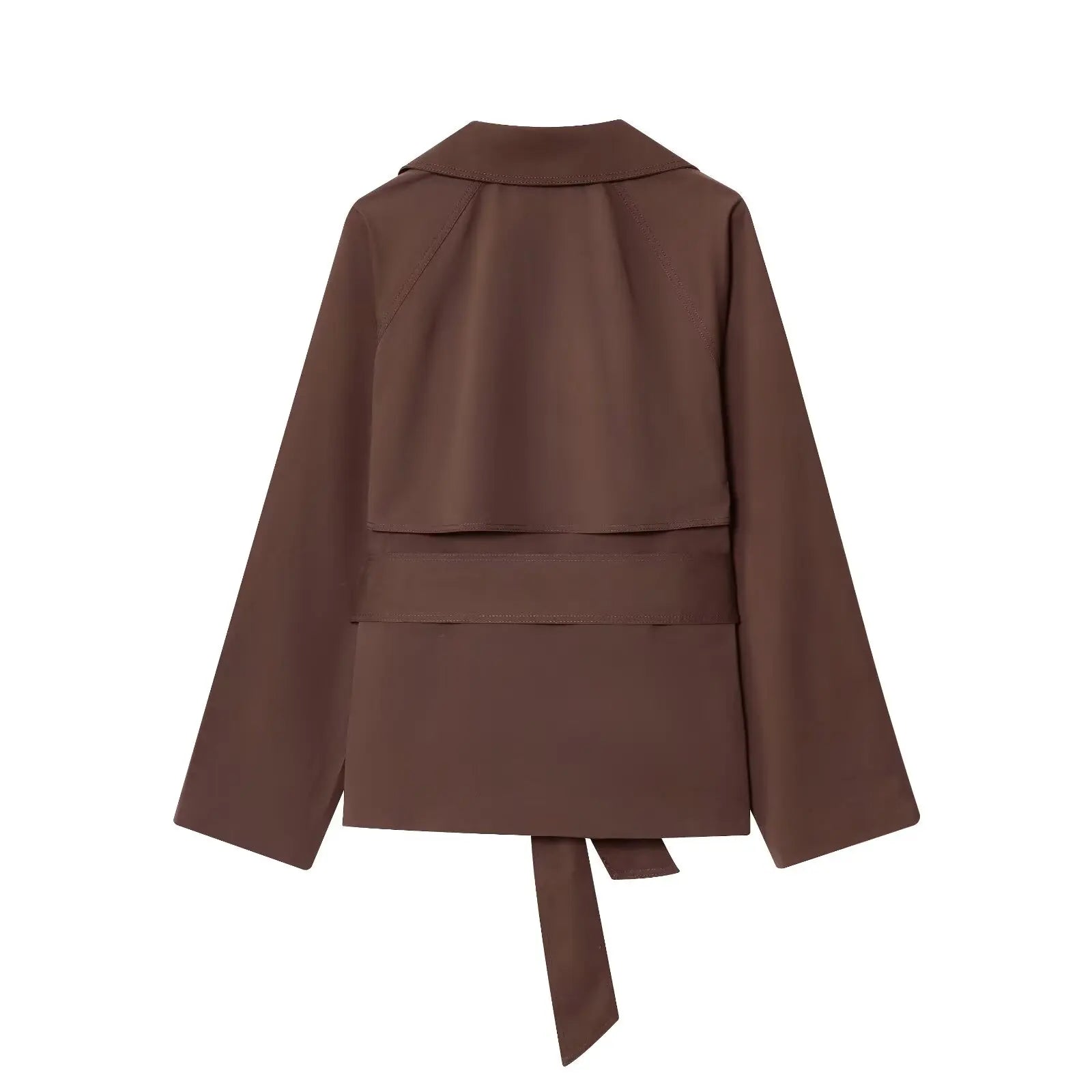 Women's Jackets Autumn 2026 New Fashion Short Trench Coats Chic Lapel Loose Elegant Women long-sleeved Warm Autumn Street Jacket
