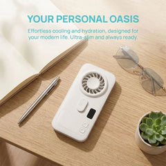 Mini Size Handheld Mist Fan USB Powered Compact Design Portable Mist Fan Moisturizing Function Mist Sprayer USB Rechargeable Fan