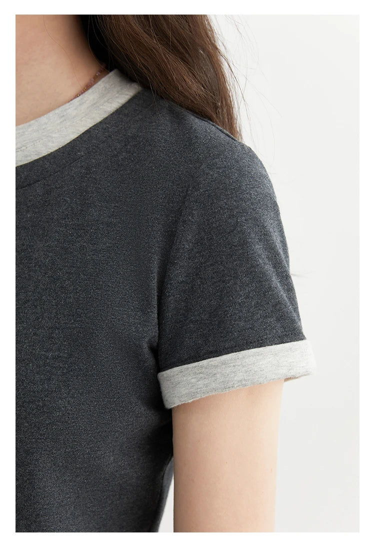 Color Contrast Patchwork Sport Tee