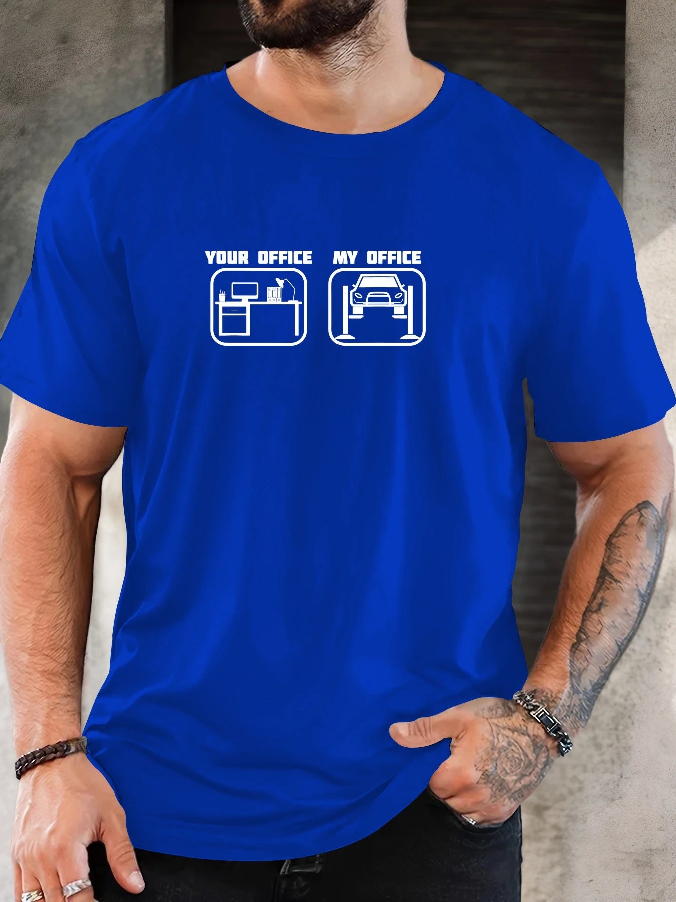 Men's T-Shirt 100% Cotton Summer Casual Soft Creative Letter Print Round Neck Breathable Short Sleeve T-Shirts 2025 New Tees