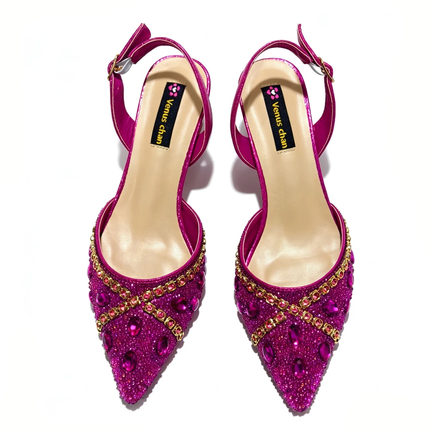 Pointed Toe High Heels Shoes and Matching Bag Set Women Fashion PU Leather Pumps Shoulder Bag Party Wedding Dress Footwear Handb