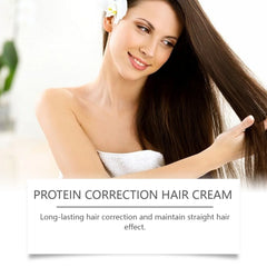 Keratin Hair Straightening Cream Reduce Dry Frizzy Damaged Hair Care Restore Soft Smooth Shiny Moisturizing Hair Conditioner
