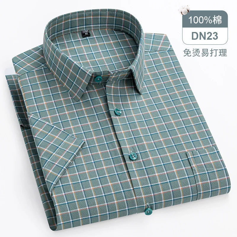 Oversized Cotton Oxford Short Shirt