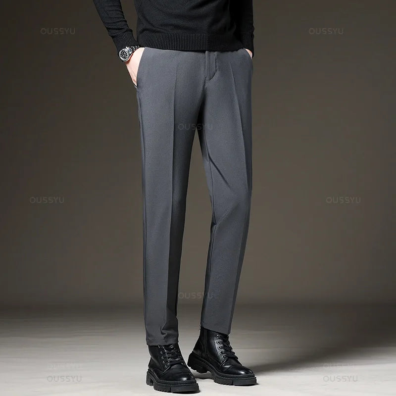 Slim Fit Korean Business Trousers