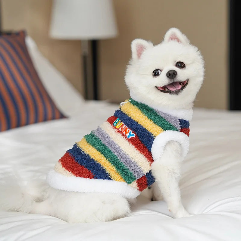 Pet Dog Clothes Soft Warm Fleece Dogs Jumpsuits Pet Clothing for Small Dogs Puppy Cats Clothes Chihuahua Yorkshire Costume Coat