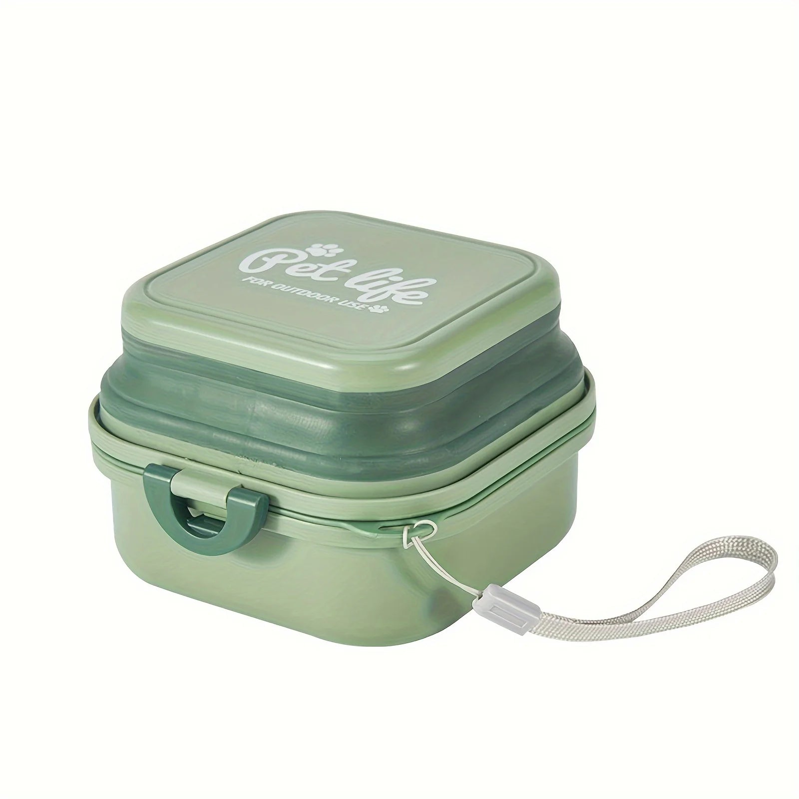 2-in-1 Portable Dog Bowls Pet Dancer Dog Bowl Durable PP Material Leak-Proof Lid Food Water Feeder for Dogs Pet Bowl 400ml