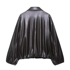 Faux Leather High Street Jacket