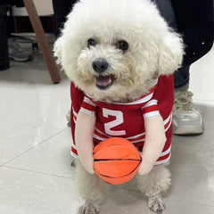 Basketball Costumes Dog Cat Pet Clothes Cute Puppy Sport Costume for Small Dogs Kitten Party  Ball Uniform Apparel