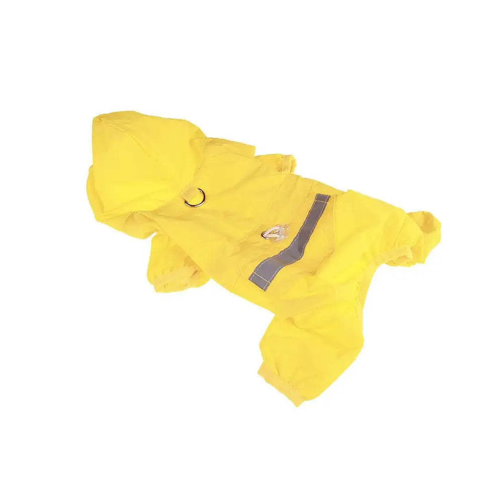 Pet Dog Raincoat Waterproof Puppy Cat Rain Coat Jacket Hooded Outdoor Rainwear Jumpsuit Clothes Small Medium Dogs Apparel