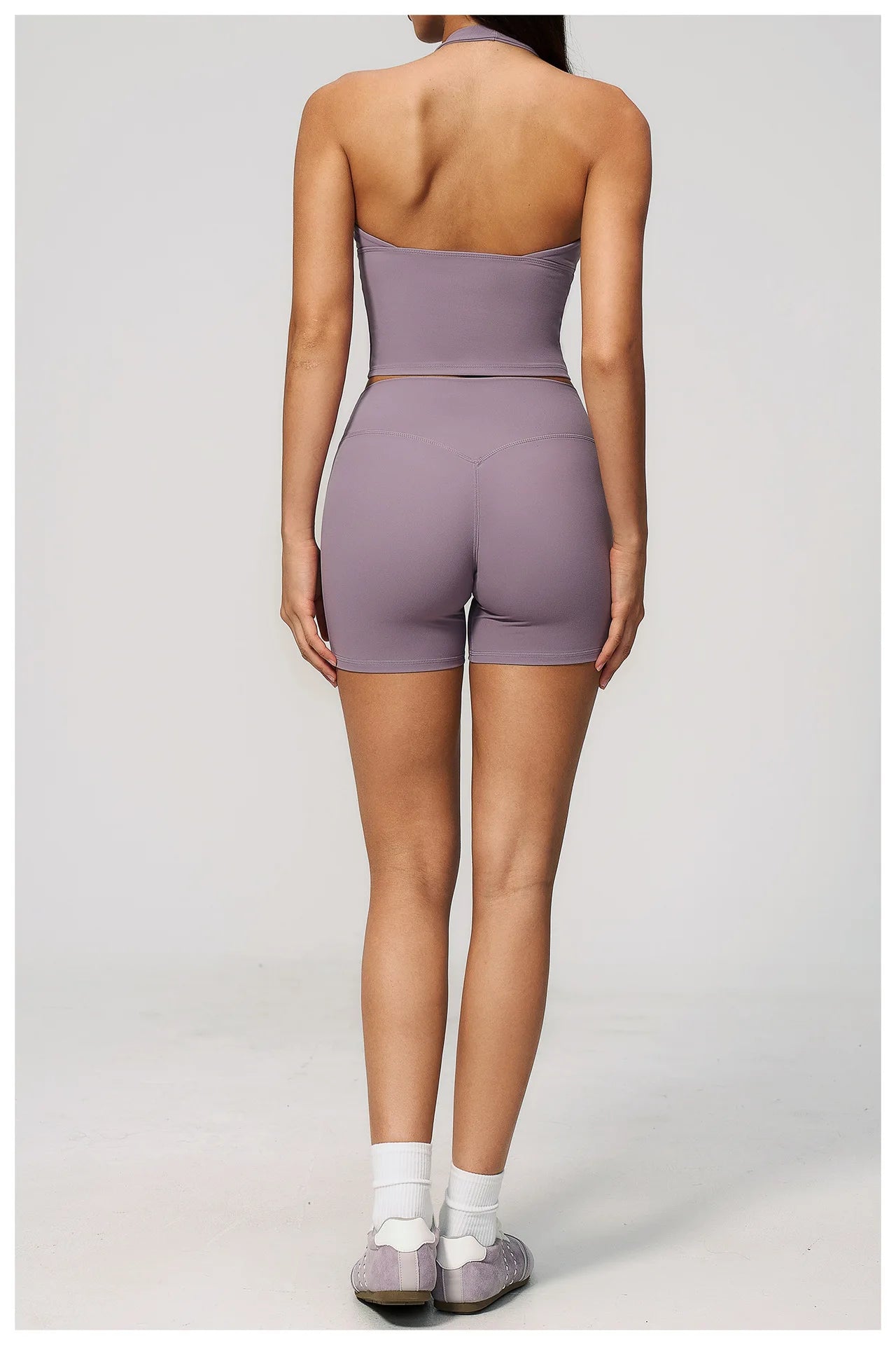 Yoga Outfit Set Fitness Two-Piece Set With No Embarrassing Lines Butt-Lifting Running Shorts Leggings Yoga Suit Athletic Wear