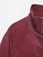 Women's Jacket 2026 Autumn New Fashion Versatile Stand Collar Short Zipper Polyester Long Sleeve Biker Jacket