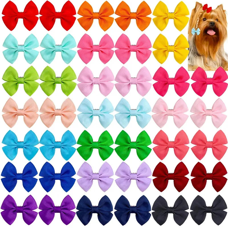 Pet Bows Dog Accessories Small Dog Hair Clips Pet Grooming Products Cat Hairpin Teddy Chihuahua Pets Supplies