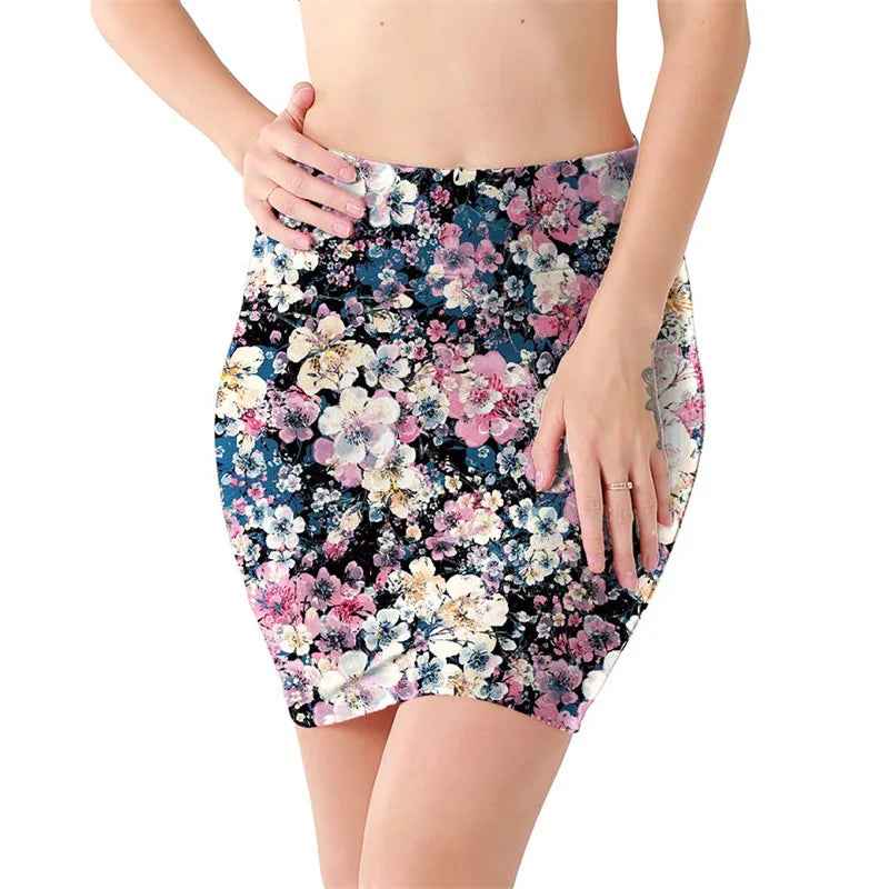 Mini High Waist Skirts Sexy Girls Leopard Snake Pattern Skirts Casual Package Hip Short Skirts Women Tight Party Skirts