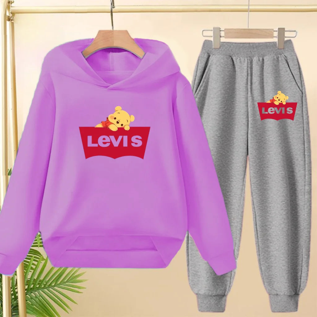 Kids Hooded Sportswear Set
