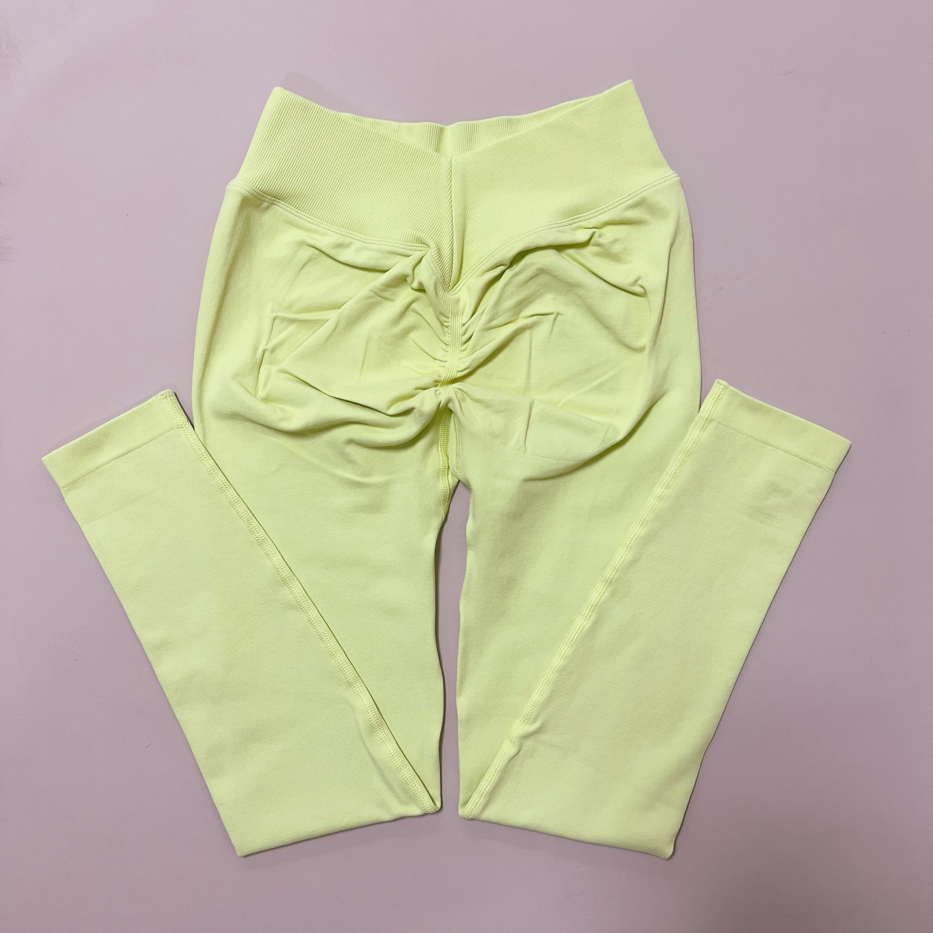New Women V Back Athletic Leggings Fitness Exercise Yoga Gym Tights Workout Scrunch Butt Lifting Training Pants